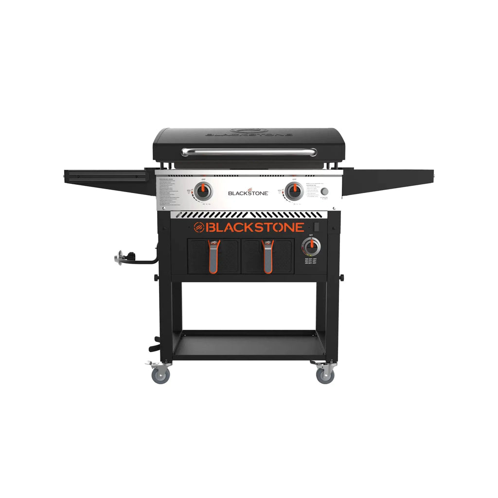 ??Clearance Sale??Blackstone 2-Burner 28 Griddle with Electric Air Fryer and Hood