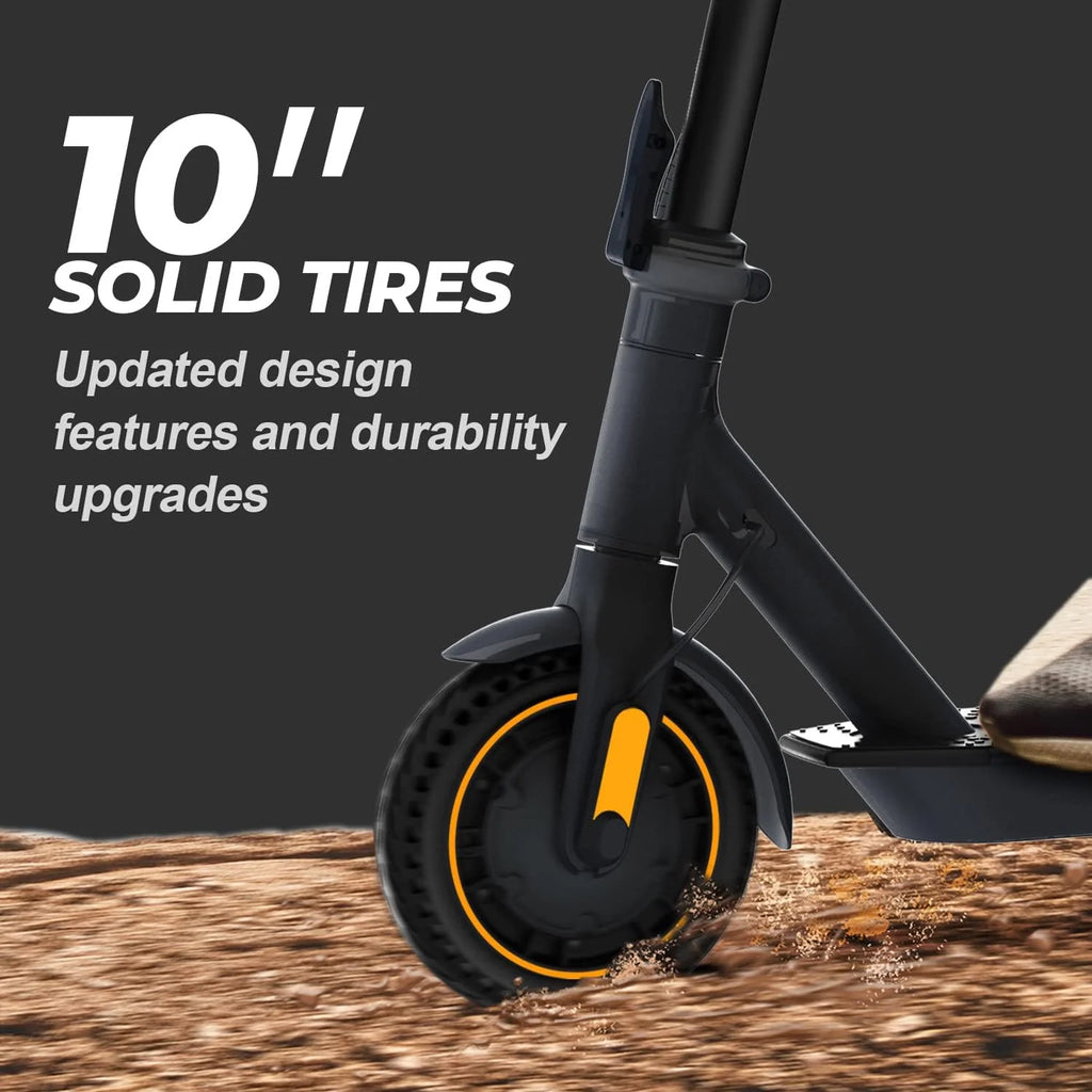 Electric Scooter -500W Motor 10 Solid Tires,Up to 18 Miles Long-Range and 19 MPH Portable Folding Commuting Scooter for Adults