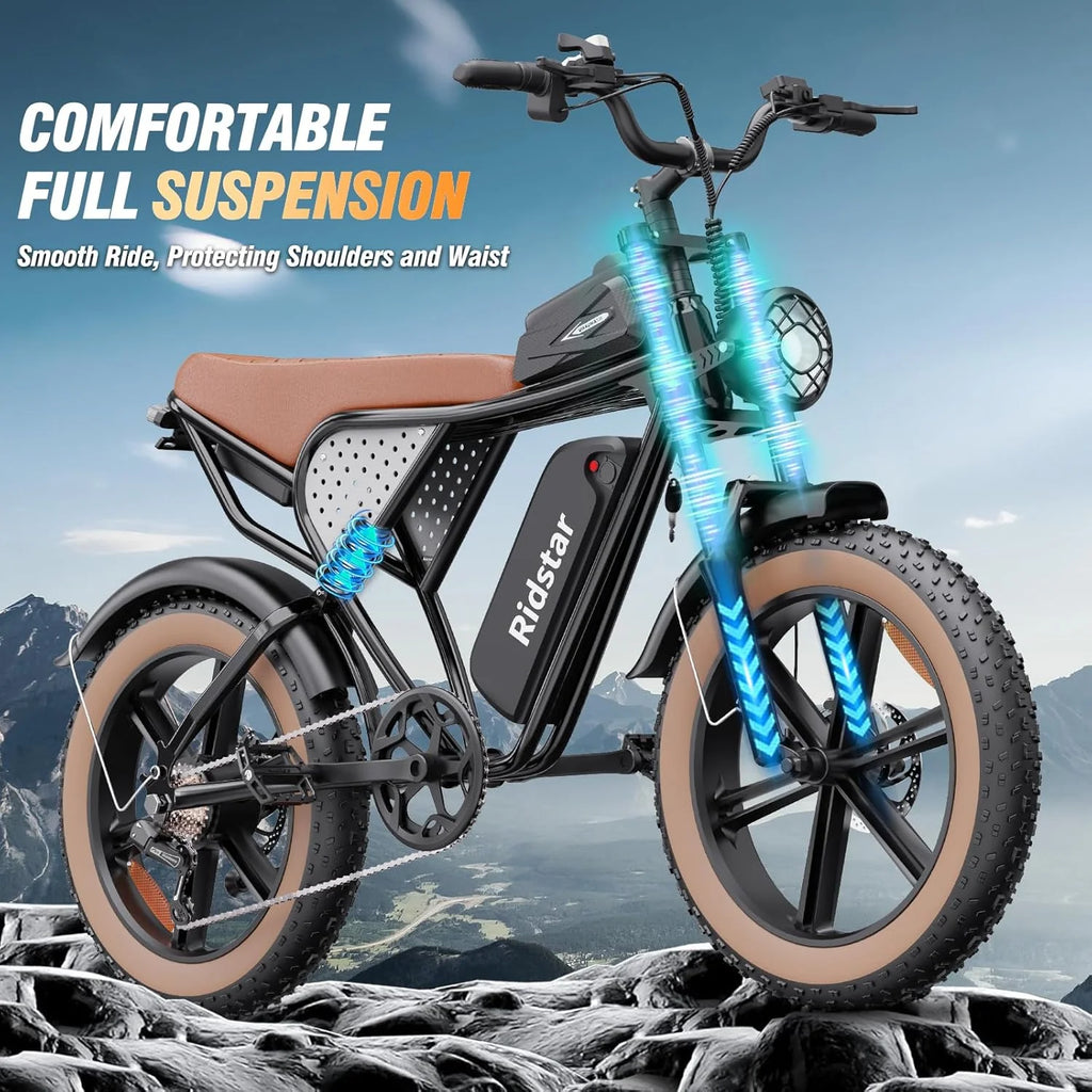 Electric Bike Q20, 2000W, 37Mph, 20 Fat Tires