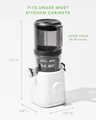 Nama J2 Cold Press Juicer Self Feeding for Hands Free Operation with Wide Mouth Hopper for Whole Recipe Loading, Zero Waste Masticating Juicer For More Juice, Less Pulp ?? Easy Cleanup & Assembly: Home & Kitchen