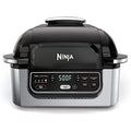 Ninja AG301 Foodi 5 in 1 Indoor Electric Grill with Air Fry, Roast, Bake & Dehydrate Programmable, Black/Silver: Home & Kitchen