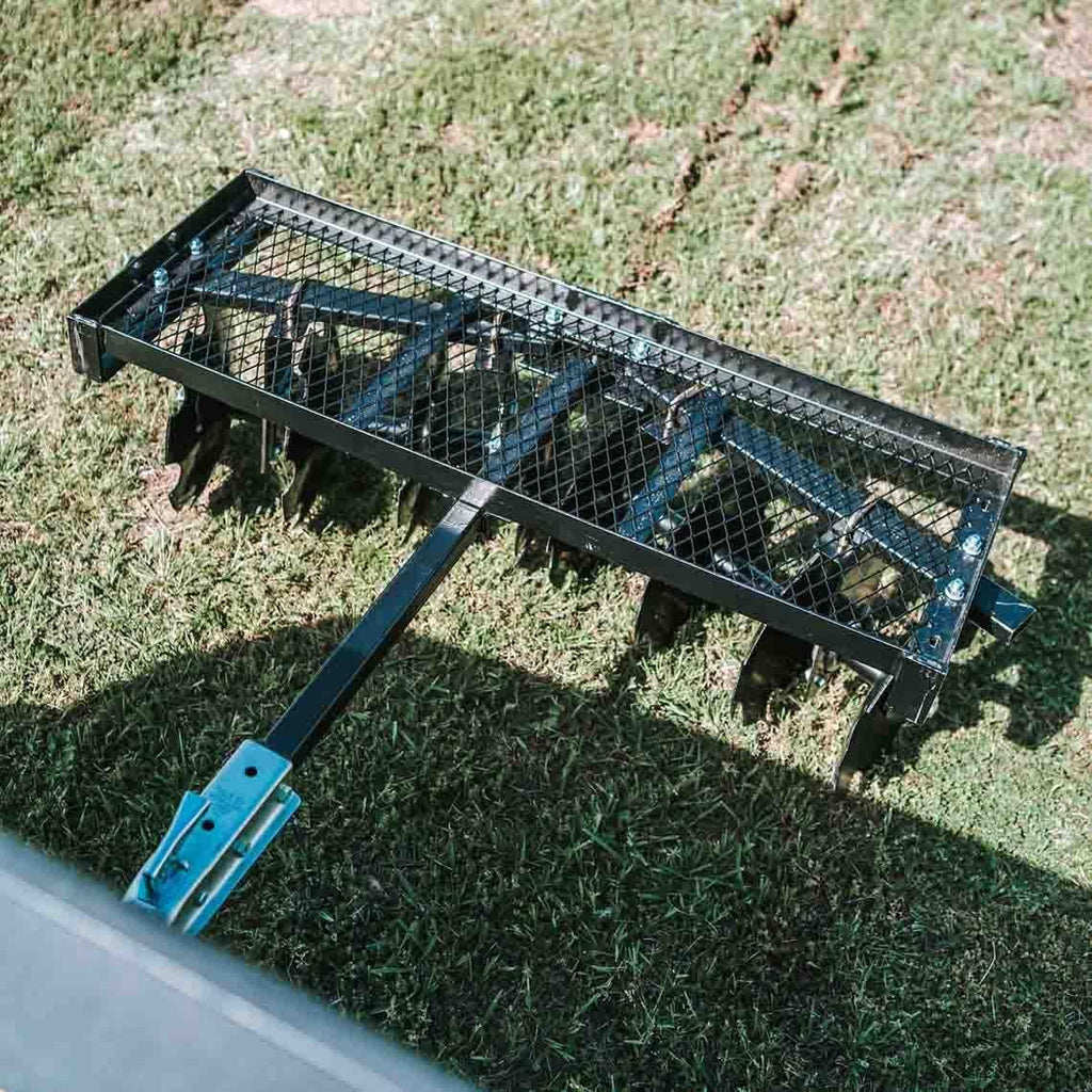 2025 Titan Distributors Inc. 4-Ft Notched Disc Harrow Attachment Pull Behind for ATV and UTV 2-in Towball Hitch NO250072