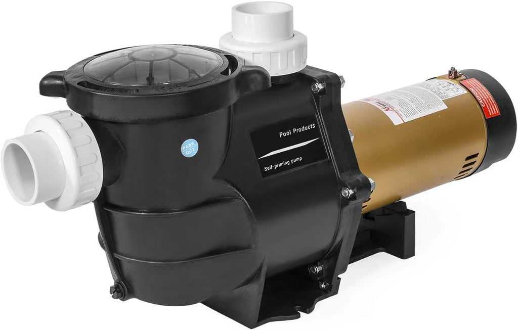 XtremepowerUS 2HP In-Ground Swimming Pool Pump Variable Speed 2 Inlet 230V High Flo w/ Slip-On Fitting