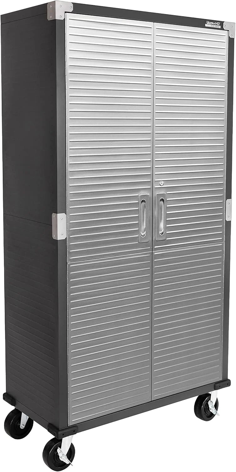 Seville Classics UltraHD Steel Storage Cabinet, 36W x 18D x 72H