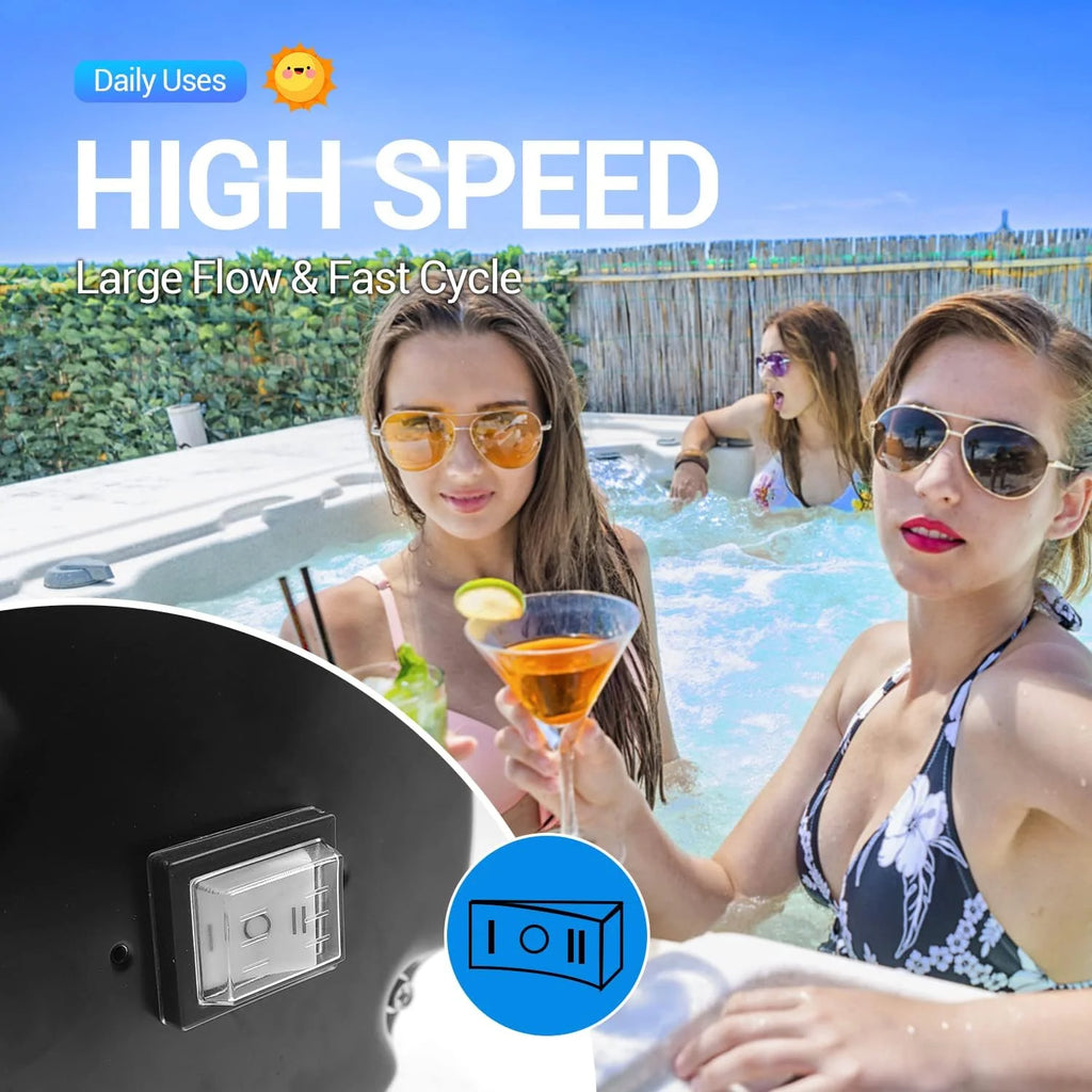 1.5 HP Pool Pump, 7500 GPH Swimming Pool Pump, 115V/230V Dual Voltage Pool Pump,1100 W Above Ground Pool Pump with Strainer Basket and Drain Plug