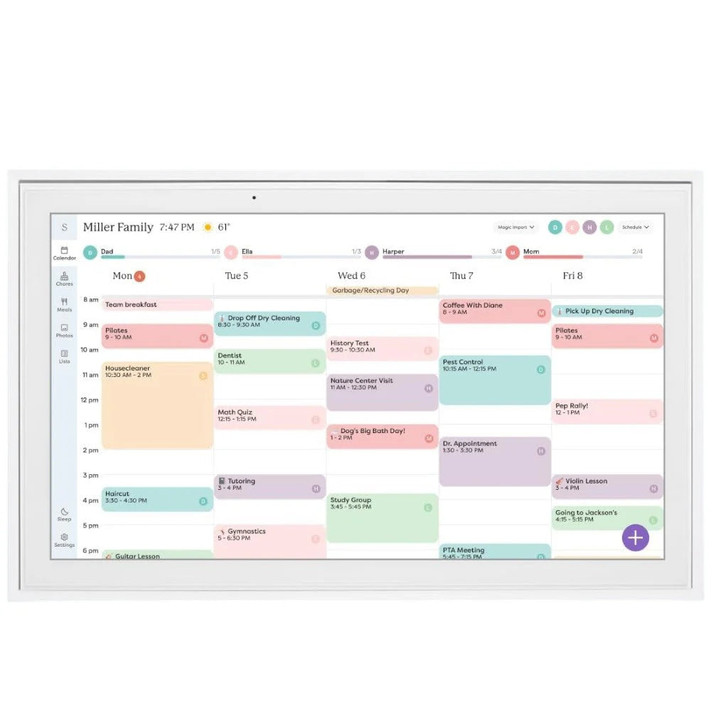 Skylight 15 Digital Calendar & Chore Chart, Wall Mount