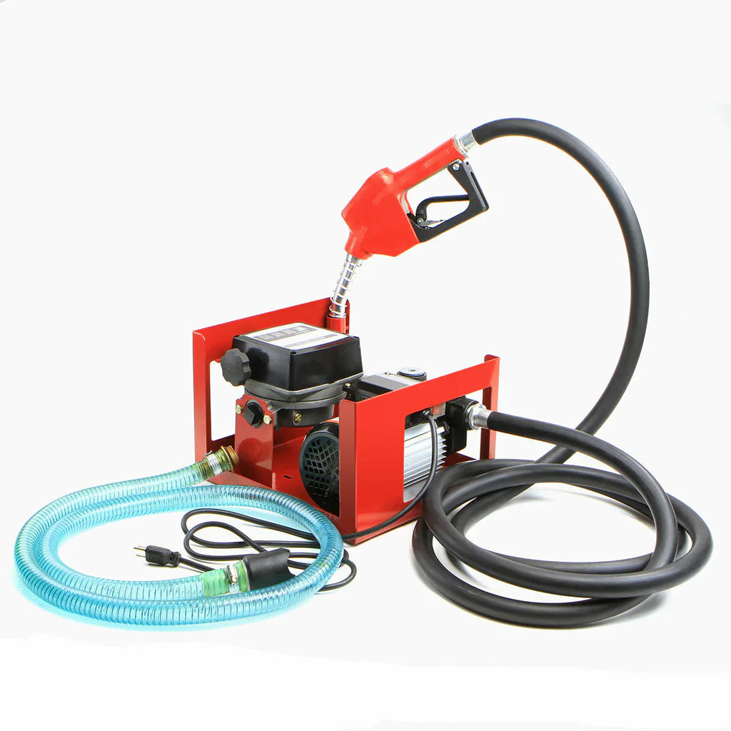 110V Diesel Biodiesel Kerosene Transfer Fuel Pump Meter Automatic
