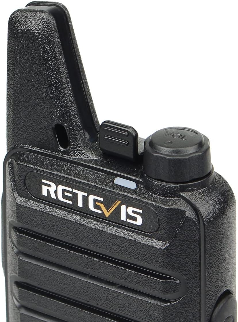 Talkies Mini, Rechargeable Two Way Radio Long Range, 2 Way Radio Small, Portable VOX, for Business Commercial Work School Church Restaurant (20 Pack,Black)