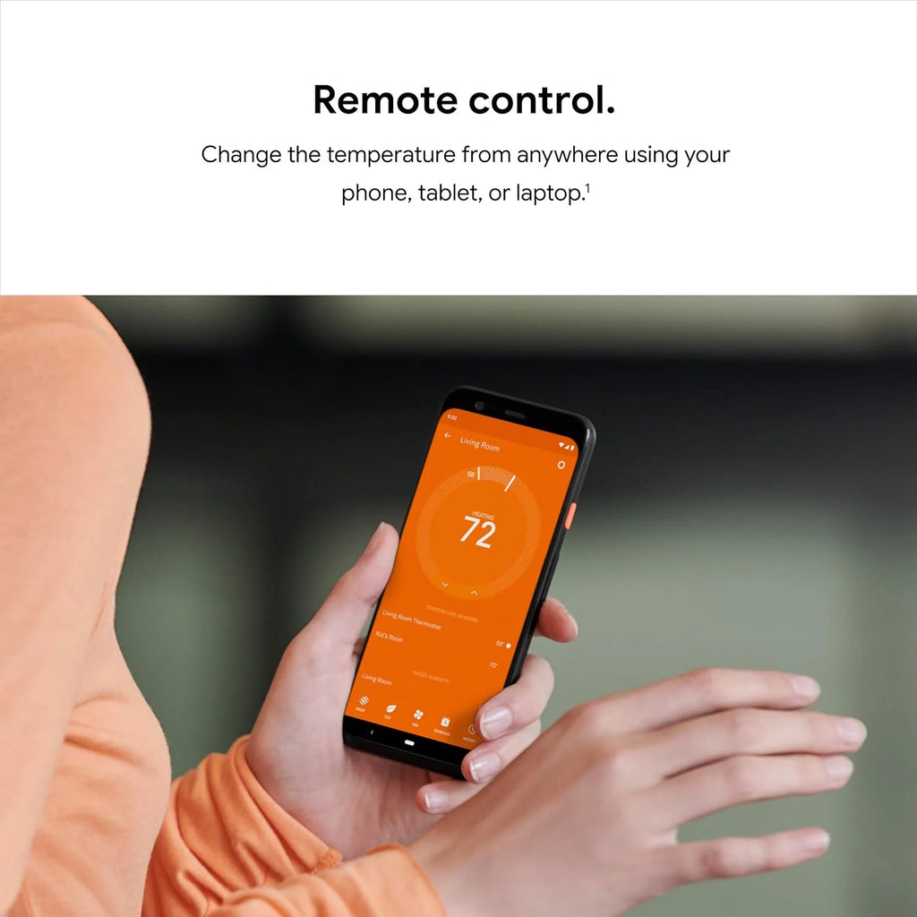 Nest 3rd Gen Learning Thermostat, Programmable Smart, Alexa Compatible, White, Wi-Fi, Energy Saving, Home Use