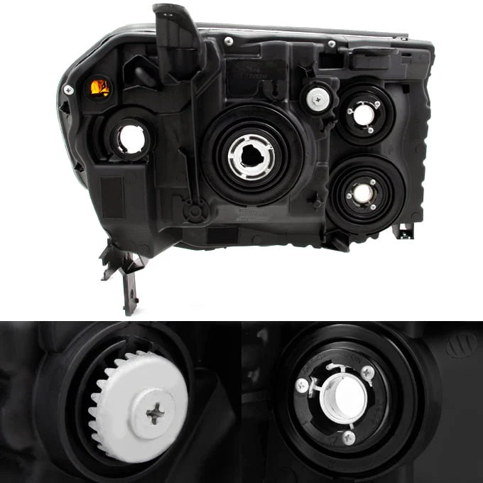 - Change the pair Settings for Honda Pilot SUV black headlight driver left + passenger right