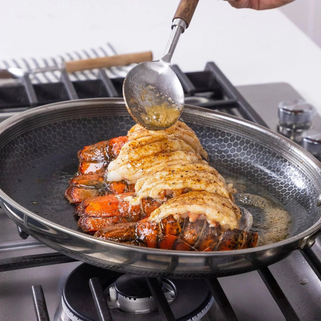 HexClad 6 Piece Hybrid Stainless Steel Cookware Pan Set