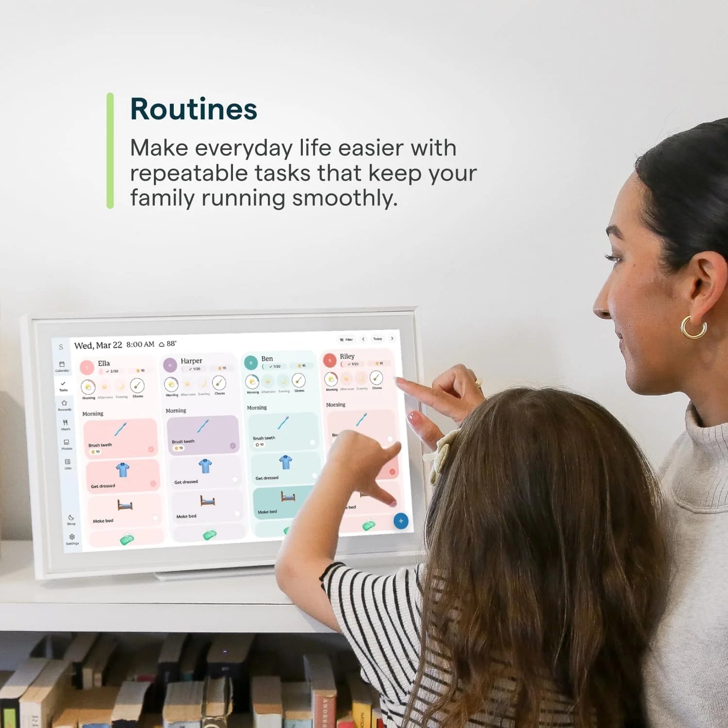 Skylight 15 Digital Calendar & Chore Chart, Wall Mount