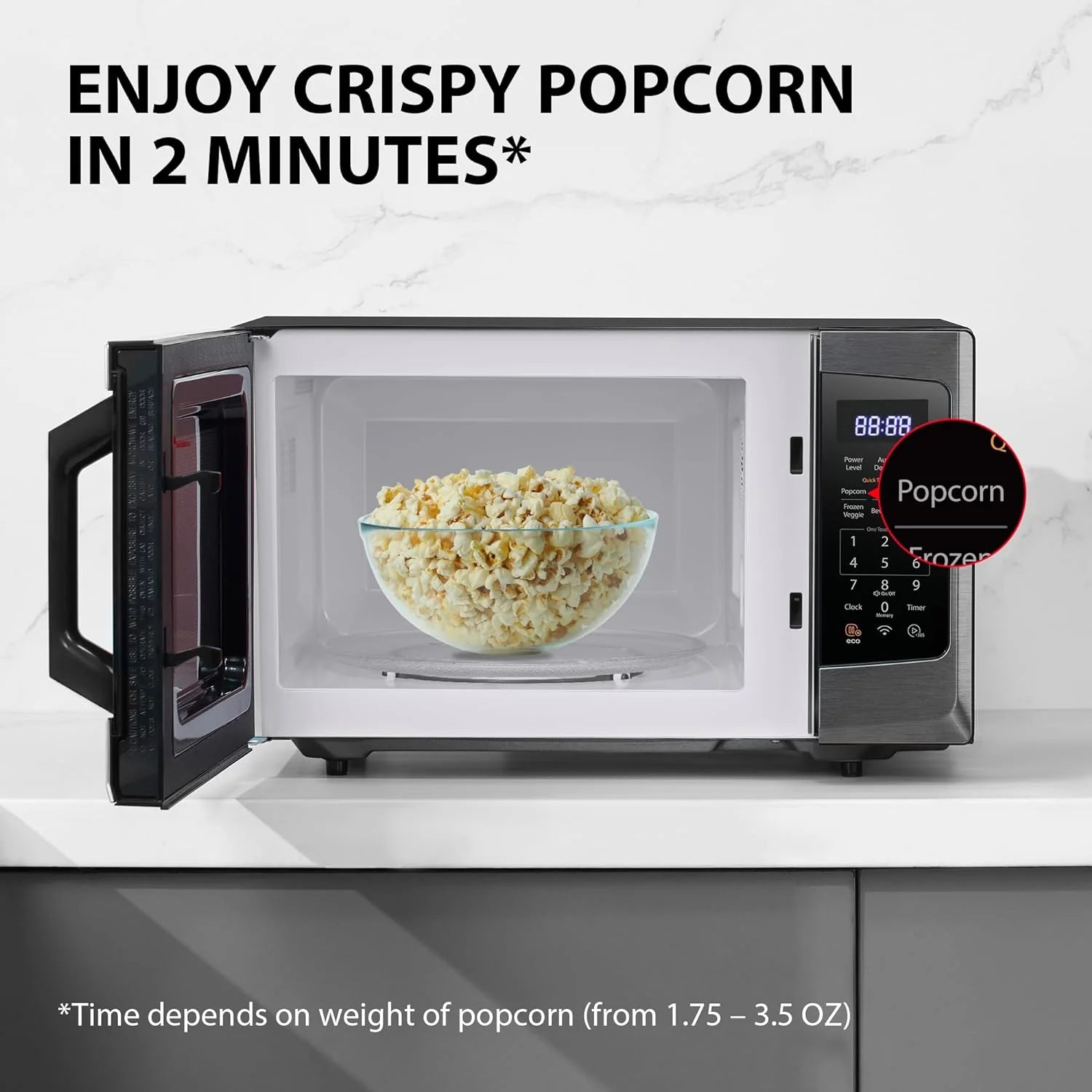 TOSHIBA 4-in-1 ML-EC42P(SS) Countertop Microwave Oven, Smart Sensor, Convection, Air Fryer Combo, Mute Function, Position Memory 13.6 Turntable, 1.5 Cu Ft, 1000W, Silver