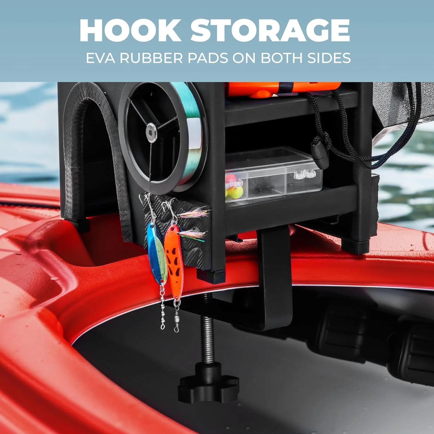 Boat Accessories for Fishing - Fits Gunnels Up to 2.5 Thick Regular