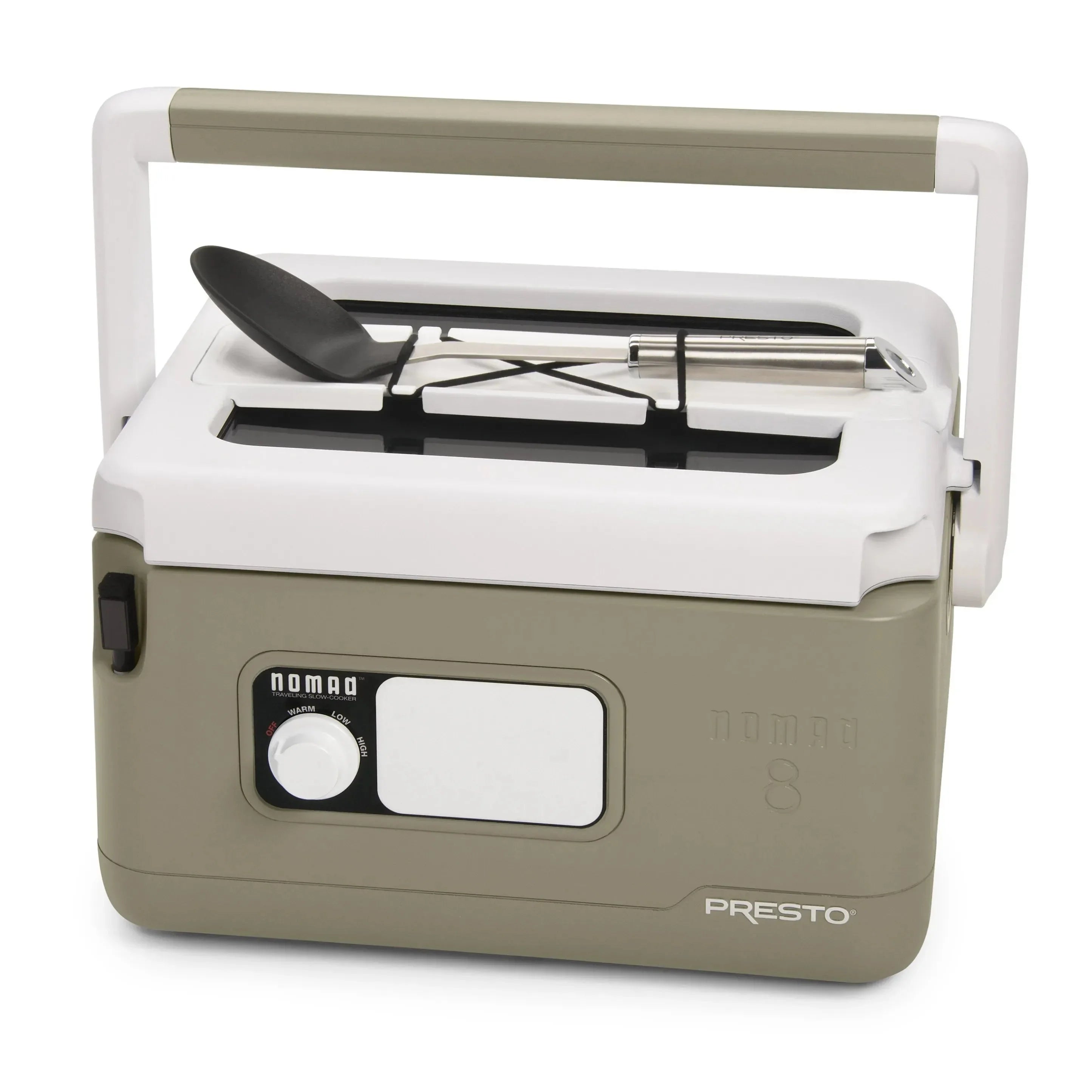 PRESTO 8-QUART NOMAD TRAVELING SLOW COOKER IN TAN
