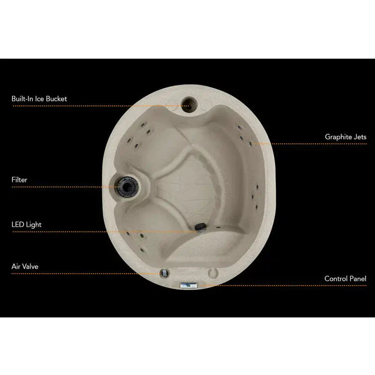 Lifesmart Spas 4 - Person 13 - Jet Oval Plug And Play Hot Tub
