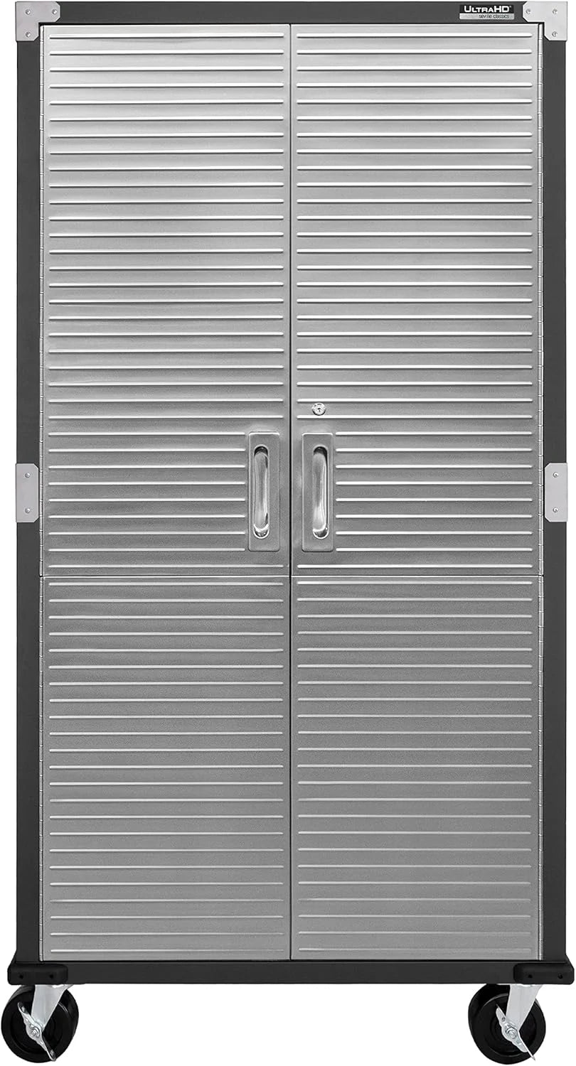 Seville Classics UltraHD Steel Storage Cabinet, 36W x 18D x 72H