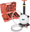 A1139HNUS Patented 12.5L Automatic Transmission Fluid Pump for ATF Filler System with 21 Pieces Taiwan-ATF Filling Adapters, Pneumatic and Manual Operation for Refilling Use