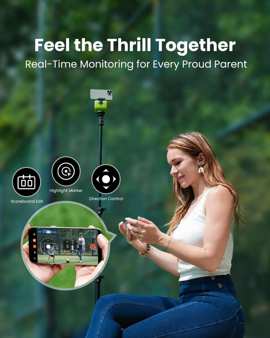Chameleon AI 4K Sports Camera, Soccer & Basketball Tracking, No Subscription