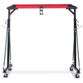 Garvee 1 Ton Adjustable Gantry Crane, 2200 lbs Capacity, Height Adjustable 96.5-143.7, Portable Hoist for Factory, Construction, Warehouse, Auto Repair