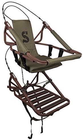 Summit Viper SD Climbing Treestand ?? Lightweight Aluminum, Foam Padded Seat, 300 lbs Capacity, Includes Safety Harness