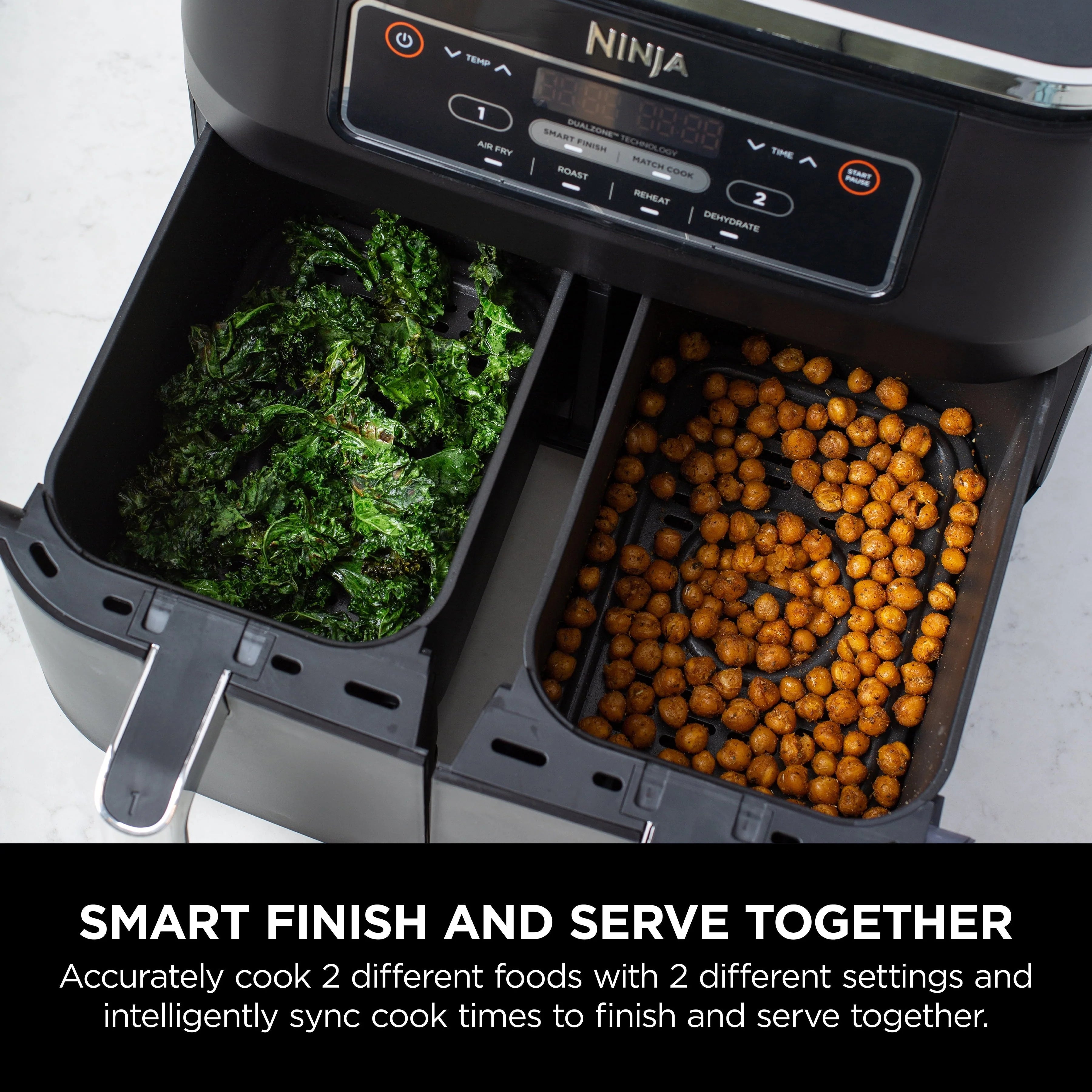 Ninja? Foodi? 4-in-1, 8-qt., 2-Basket Air Fryer with DualZone? Technology