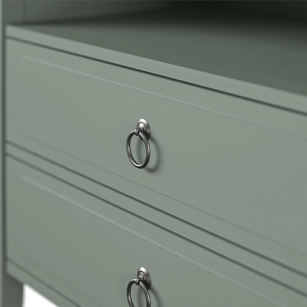 Drawer Nightstand, Green
