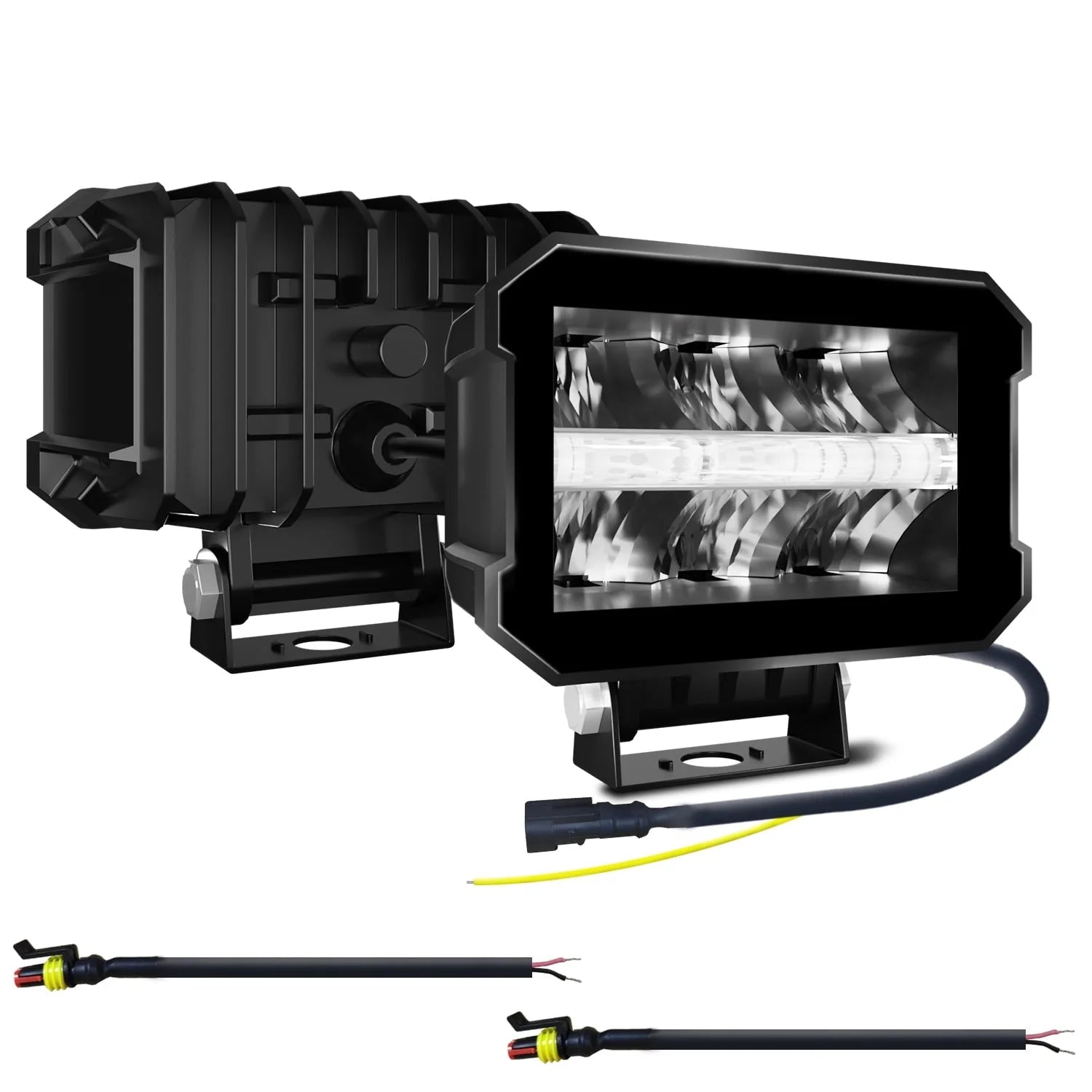 100W LED Car Wroklight High Bright DRL Spotlight 10000LM 6000K Auto Offroad SUV Headlight Truck Driving Fog Lights Headlamp 30V