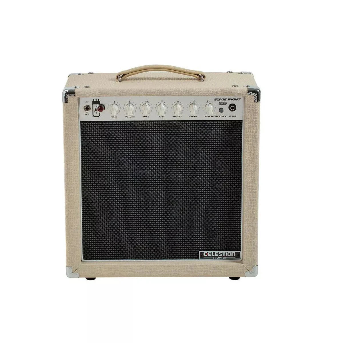 Stage Right by Monoprice 15-Watt 1×12 Guitar Combo Tube Amp with Celestion Speaker and Spring Reverb