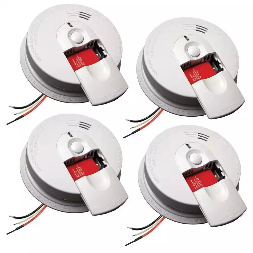 Firex 4-Pack Hardwired Smoke Detector