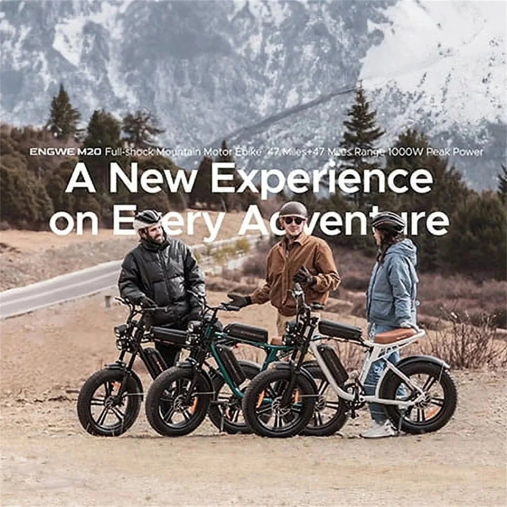 AKEZ Electric Bike for Adults - 1000W 28mph Moped Ebike with 48V 13A Removable Battery, Up to 94 Miles All Terrain Off Road E-Bike with 20*4.0 Fat Tire,Full Suspension,7-Speed UL Certified