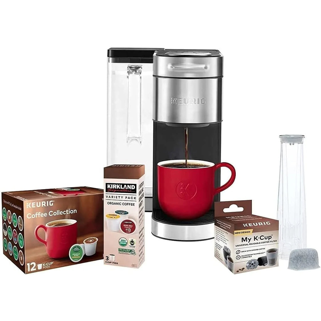 Keurig K Supreme Plus C Single Serve Coffee Maker with Multi stream Technology Incudes 15 K Cup Pods, Water Filter Handle, My K Cupu00ae Universal Reusable Coffee Filter