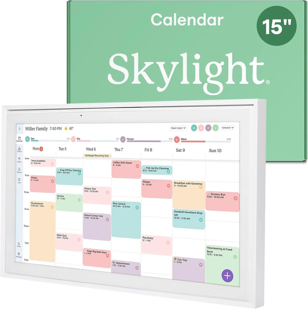 Skylight 15 Digital Calendar & Chore Chart, Wall Mount