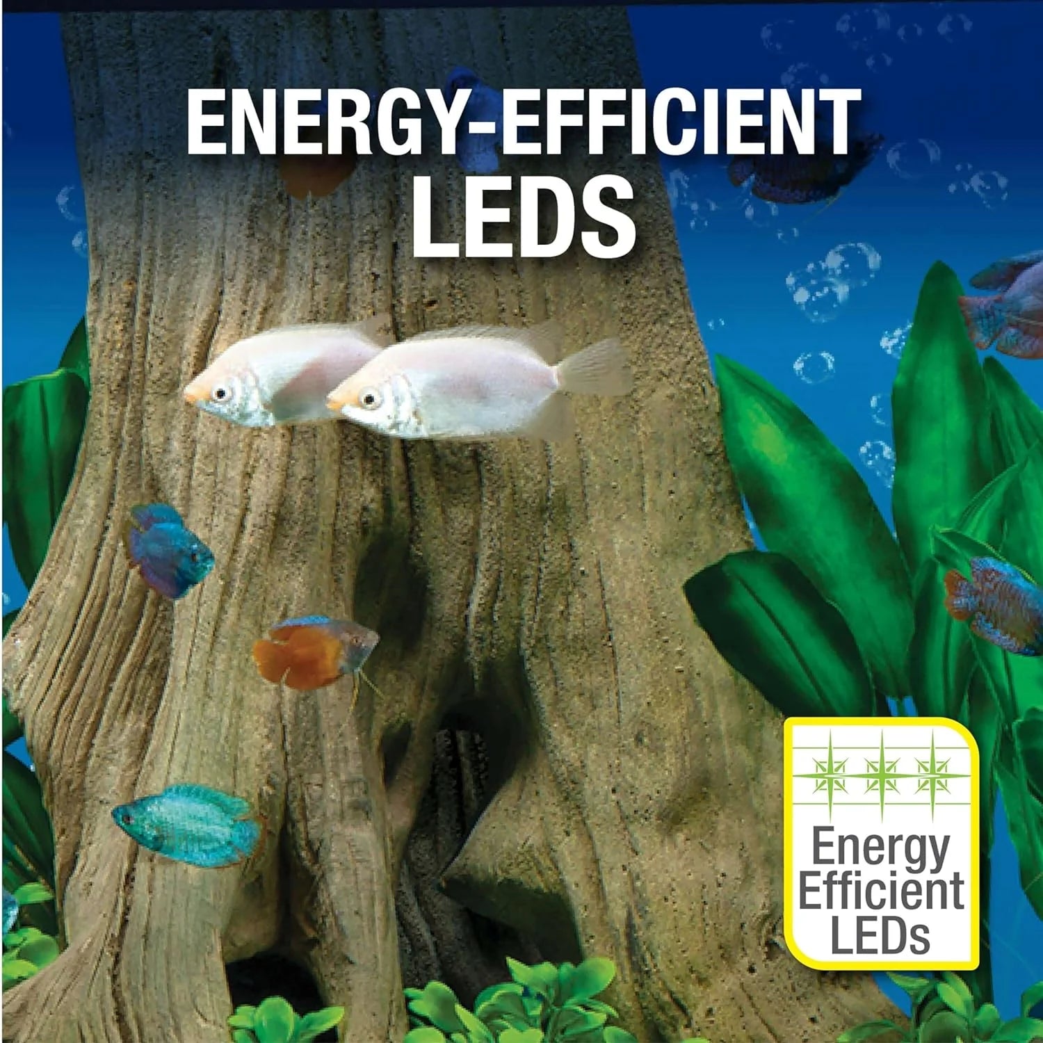 Complete LED Aquarium 55 Gallons, Includes LED Lighting, Filtration, Heater and Accessories