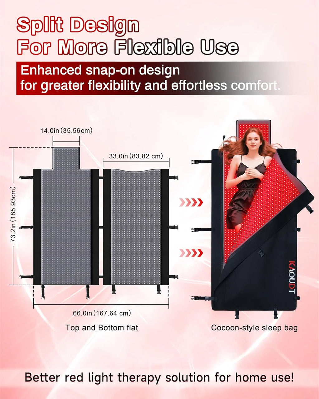 2025 Red Light Therapy Mat, Medical-Grade TPU, 2570 LEDs, 73x33