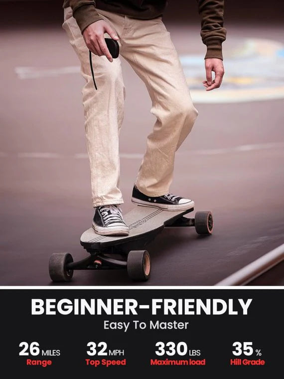 Caribou Electric Skateboard ?? 32 MPH, 26 Mile Range, Dual 1000W Motors, Longboard for Adults & Teens, 6-Month Warranty