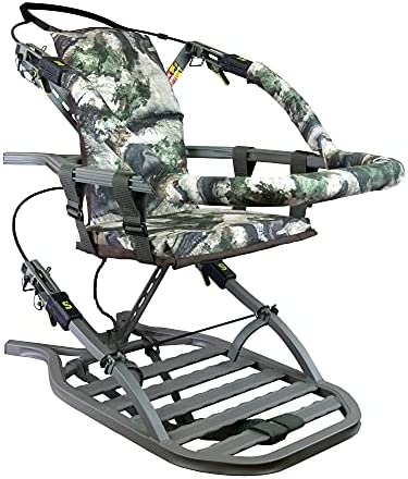 Summit Viper SD Climbing Treestand ?? Lightweight Aluminum, Foam Padded Seat, 300 lbs Capacity, Includes Safety Harness