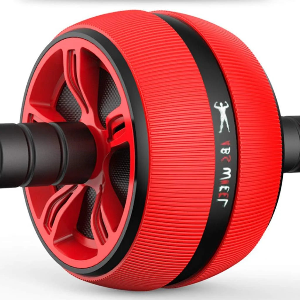Abdominal Wheel Roller Trainer - Ab Roller Wheel Exercise Equipment,with Training Pad - Fitness Equipment,for Gym Home Exercise Tool Red