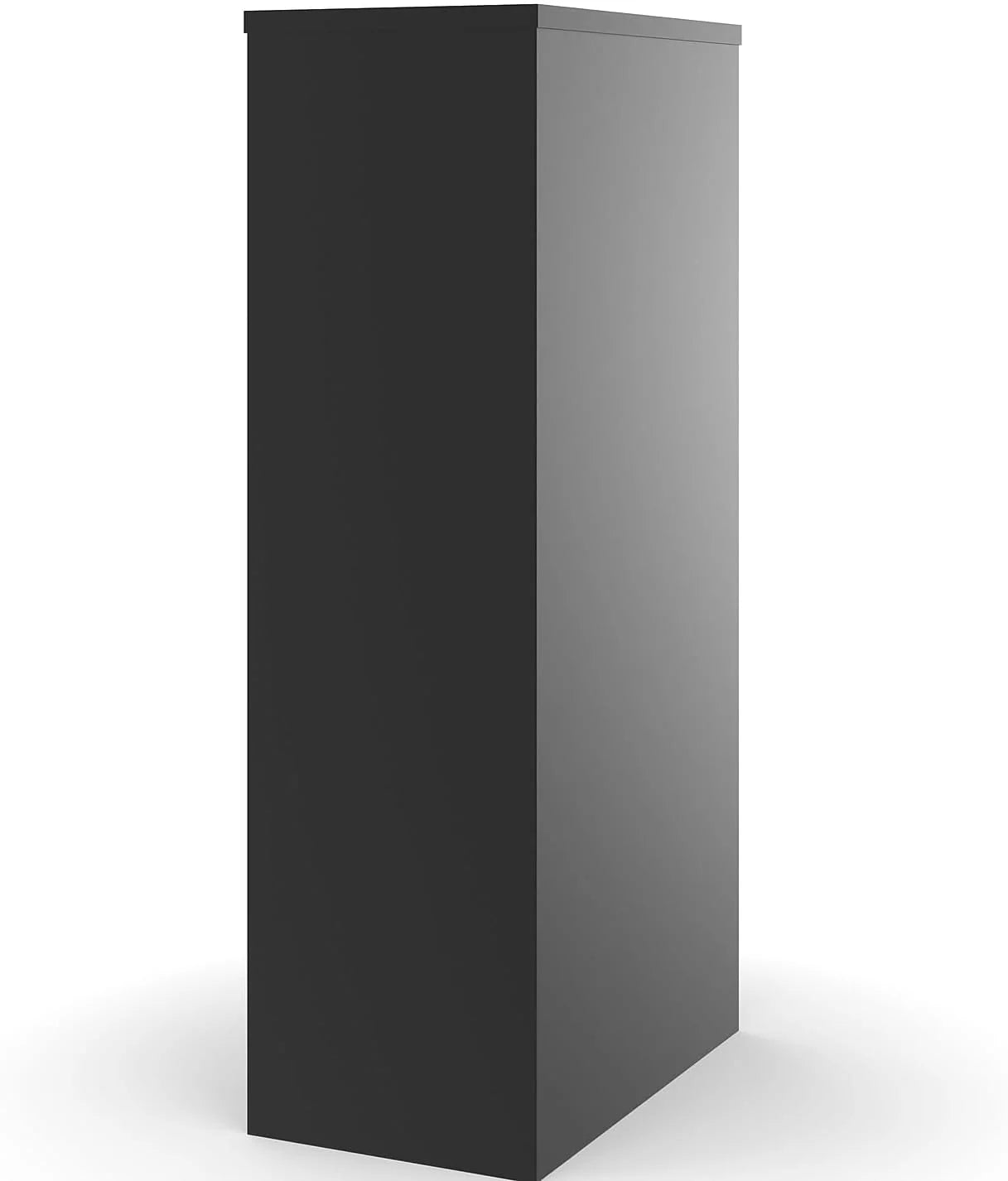 STAPLES 4-Drawer File Cabinet, Lockable, Black, 25D x 15W