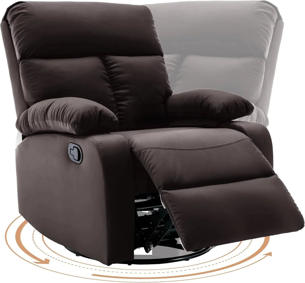Small Swivel Rocker Recliner Chair for Compact Spaces