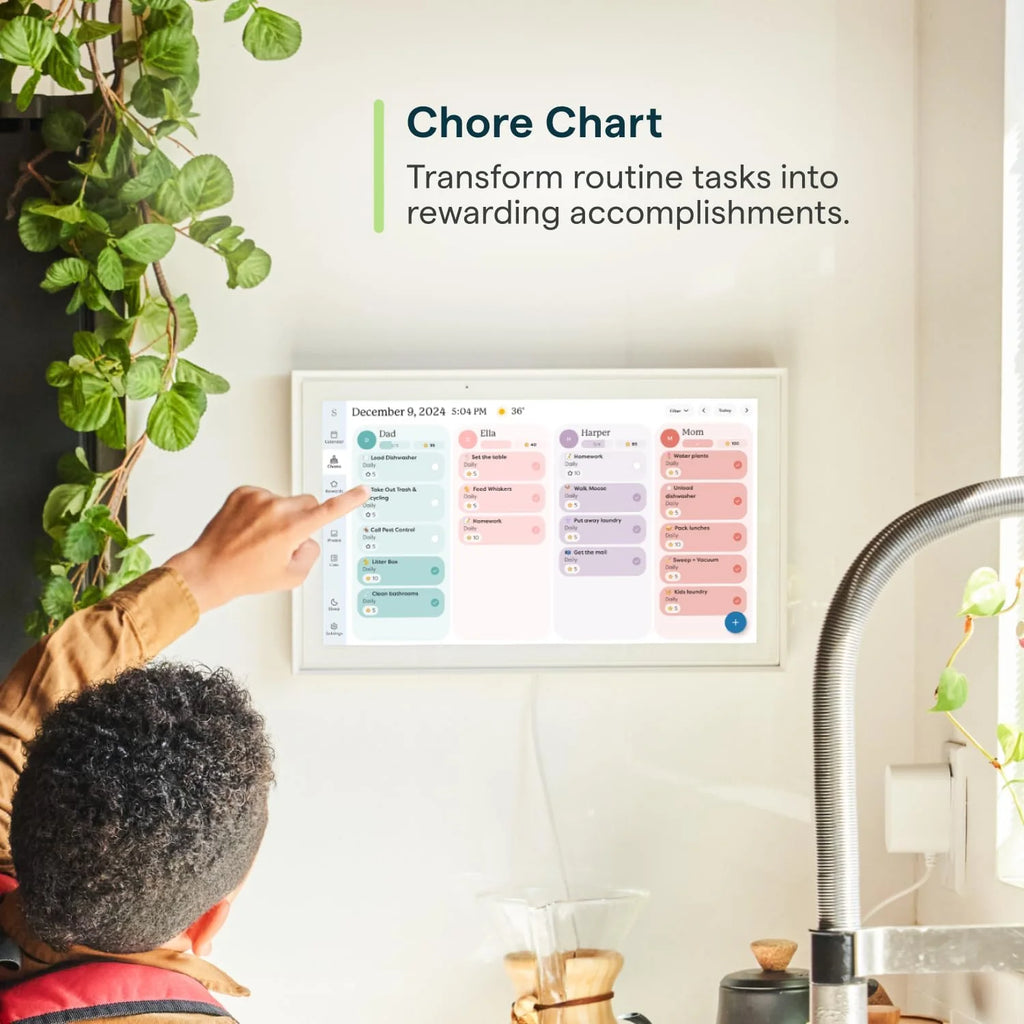 Skylight 15 Digital Calendar & Chore Chart, Wall Mount