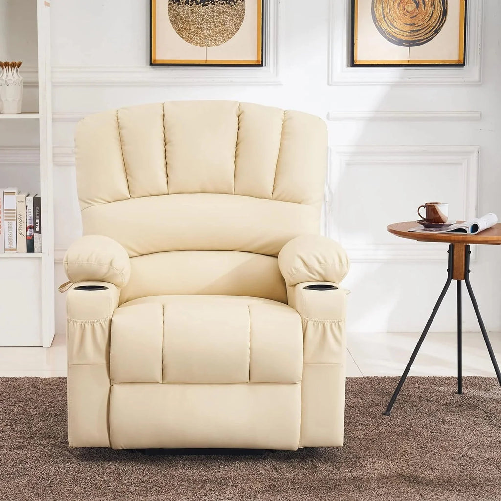 Heated Lift Recliner for Seniors with USB & Cup Holders
