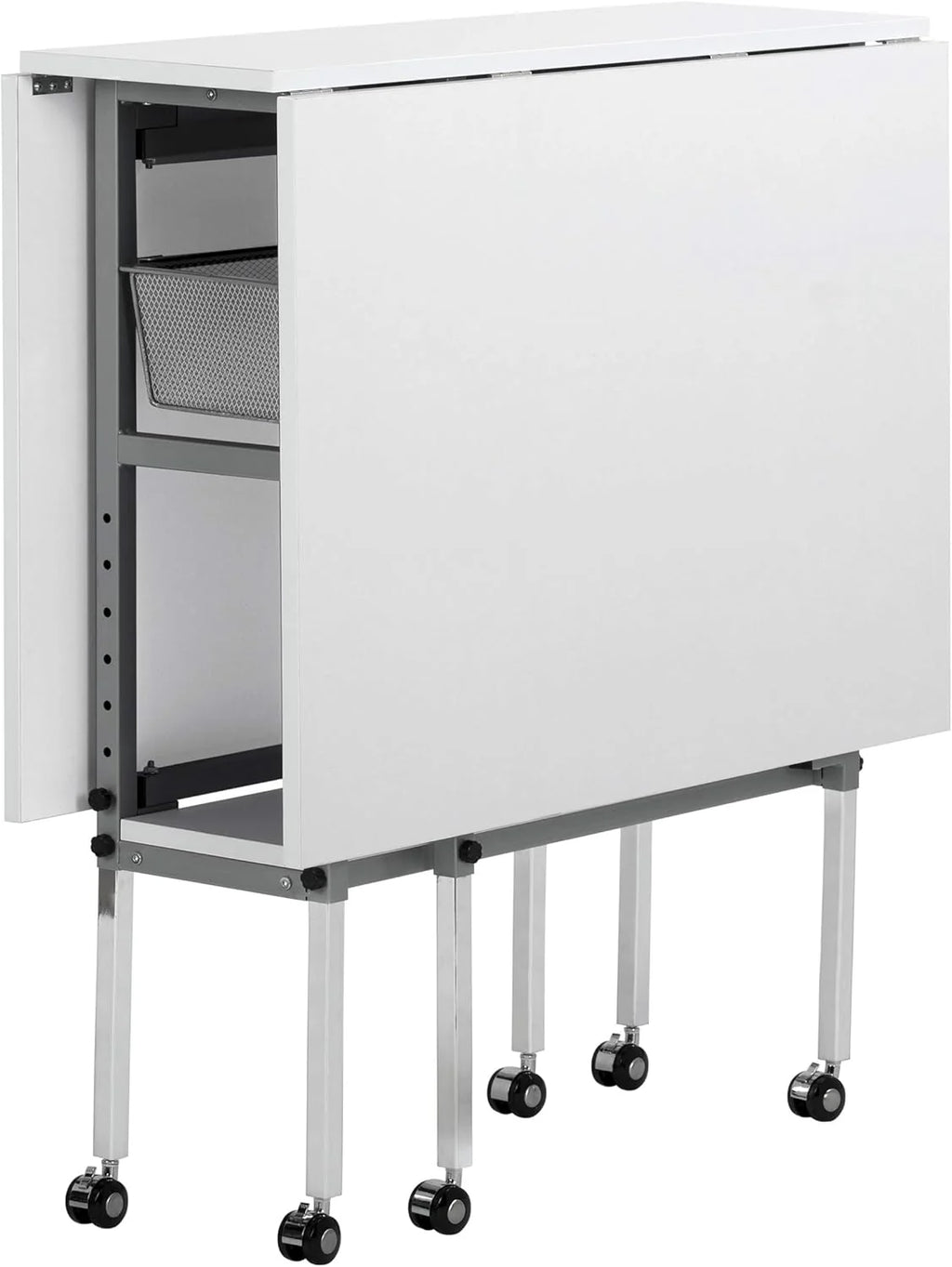 Sew Ready Hobby Cutting Table, 58.75x36.5, White/Silver