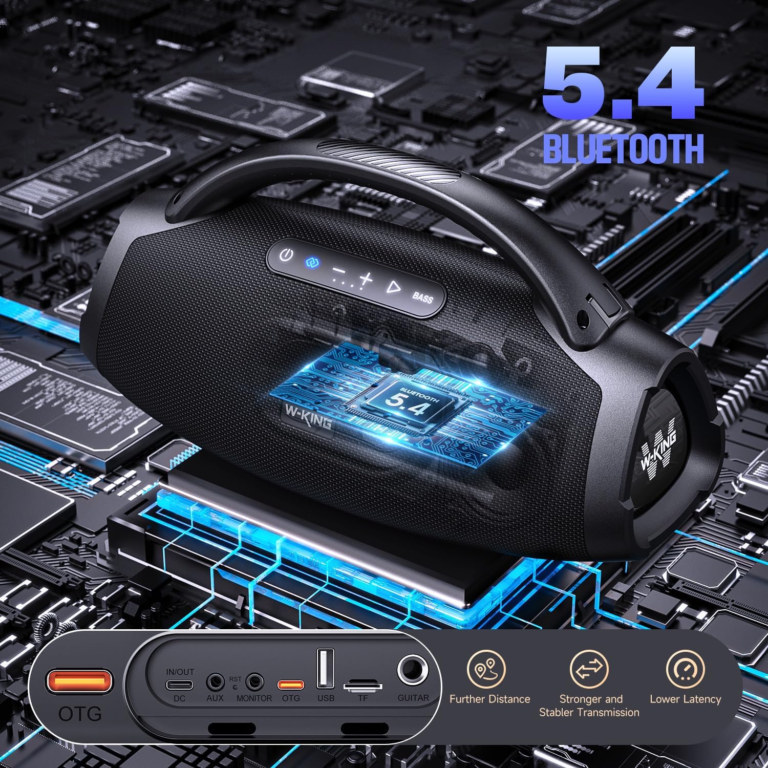 W-KING X20 Bluetooth Party Speaker, 330W, IPX7, 7.5 Subwoofer
