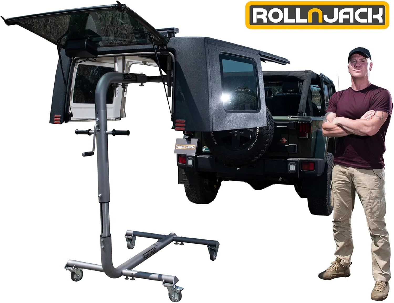 Hard Top Remover Lift for Jeep Wrangler, One-Person System