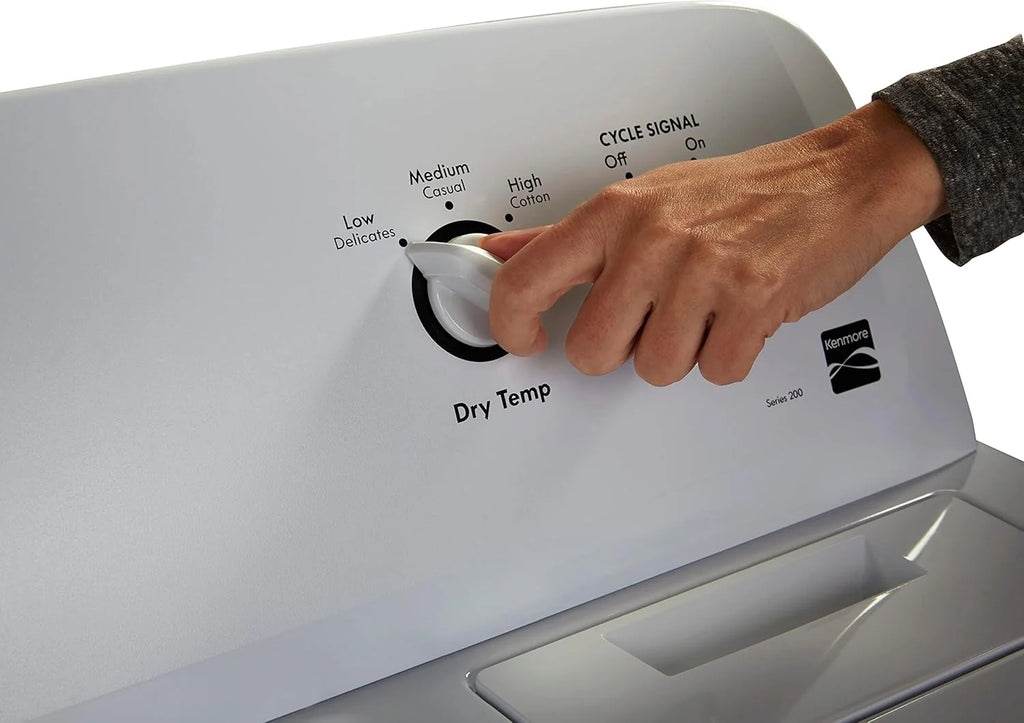 Kenmore 29′′ Front Load Electric Dryer with Wrinkle Guard and 7.0 Cubic Ft. Total Capacity, White