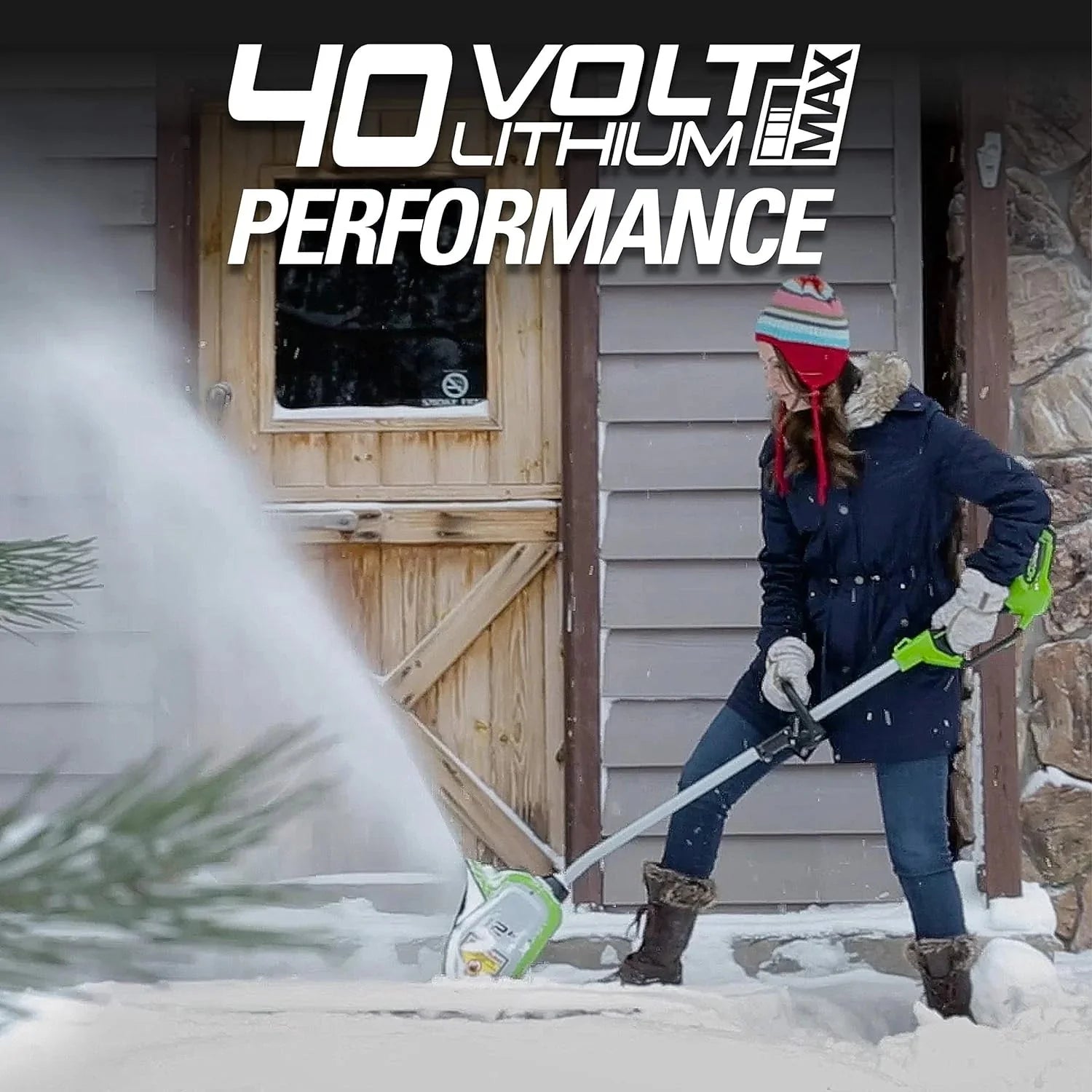 12-inch cordless snow shovel, includes 4.0Ah battery and charger