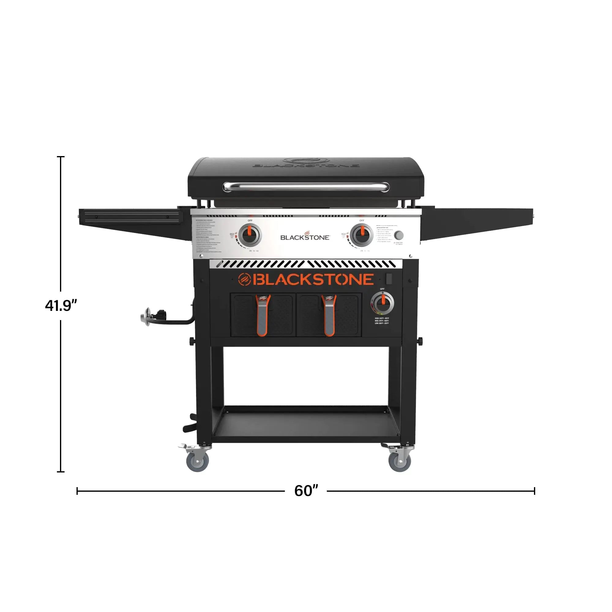 ??Clearance Sale??Blackstone 2-Burner 28 Griddle with Electric Air Fryer and Hood