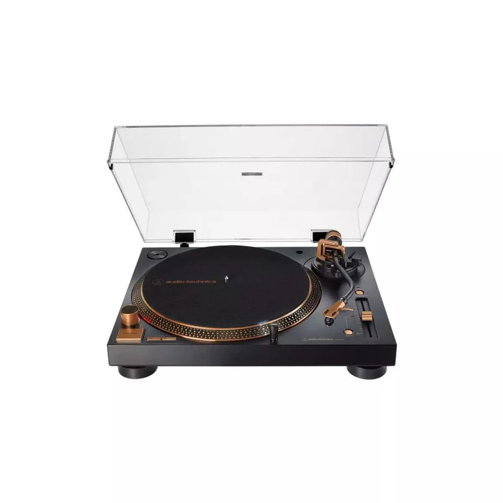 Audio Technica AT LP120XUSB BZ Direct Drive USB Turntable, Bronze – 3 Speed, Built in Preamp, Vinyl to Digital Conversion
