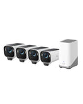 eufy Security eufyCam S3 Pro 4 Cam Kit, Solar Camera Outdoor Wireless, MaxColor Night Vision, 4K Security Camera with Solar Panel, Face Recognition AI, Expandable Local Storage, No Monthly Fee : Electronics
